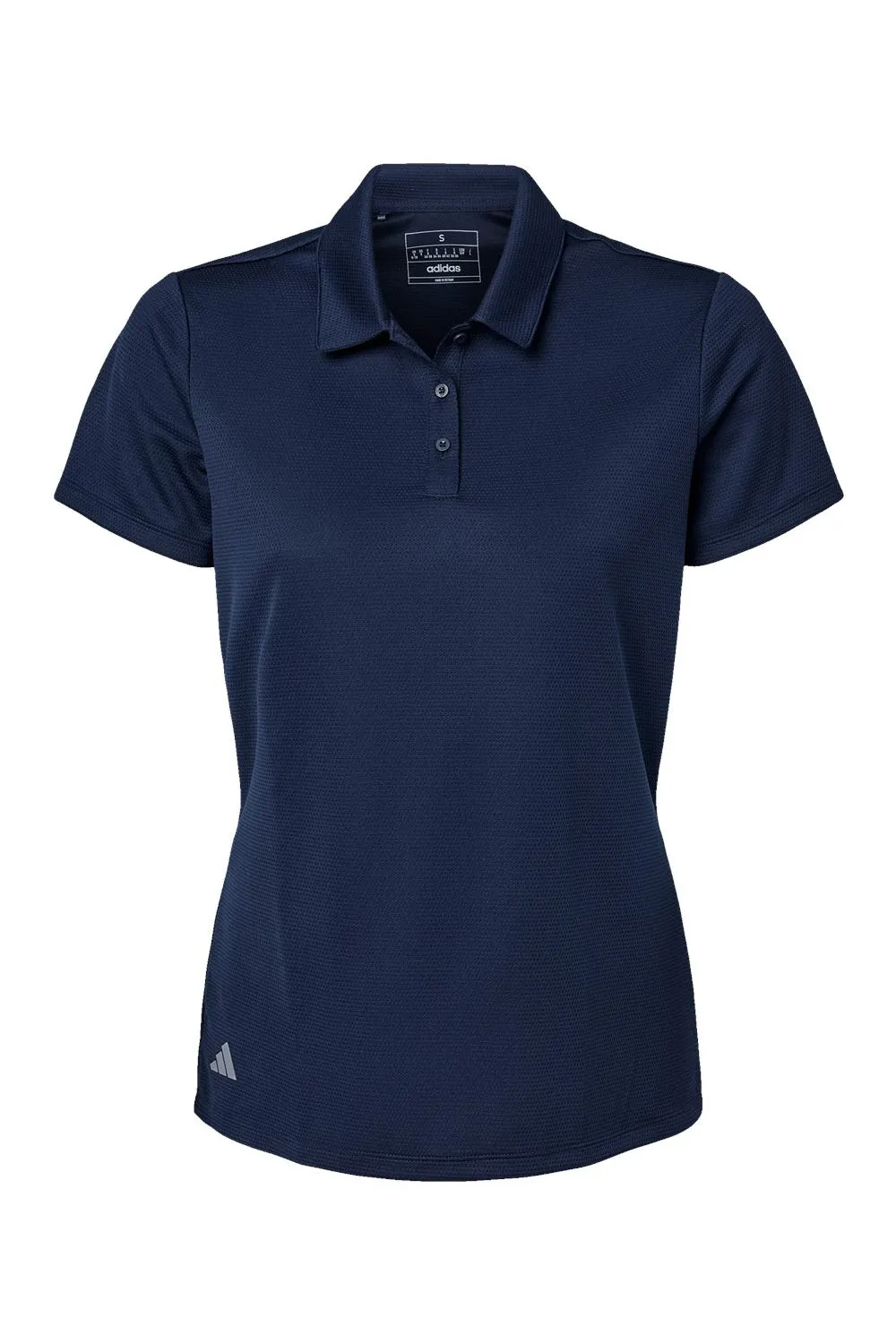 Adidas Womens Micro Pique Short Sleeve Polo Shirt - Collegiate Navy Blue