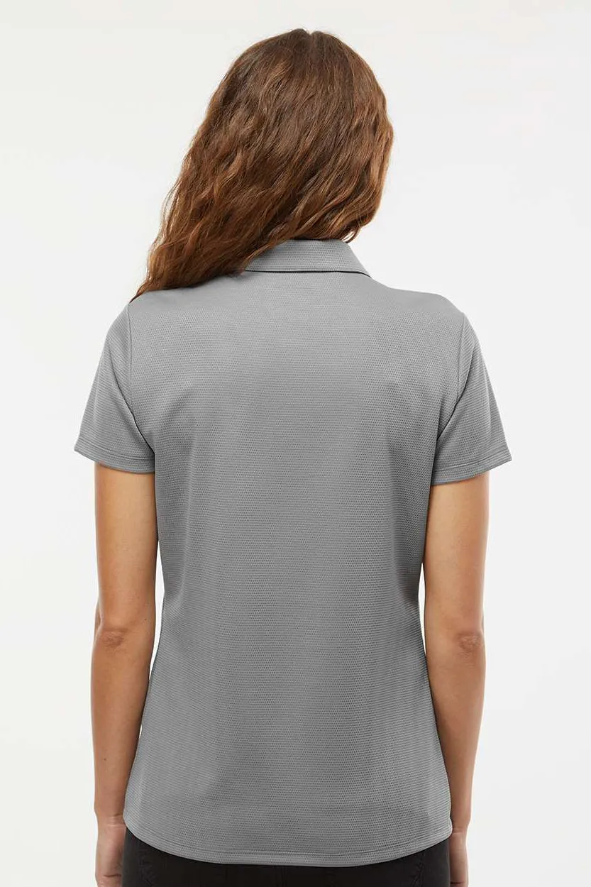 Adidas Womens Micro Pique Short Sleeve Polo Shirt - Grey