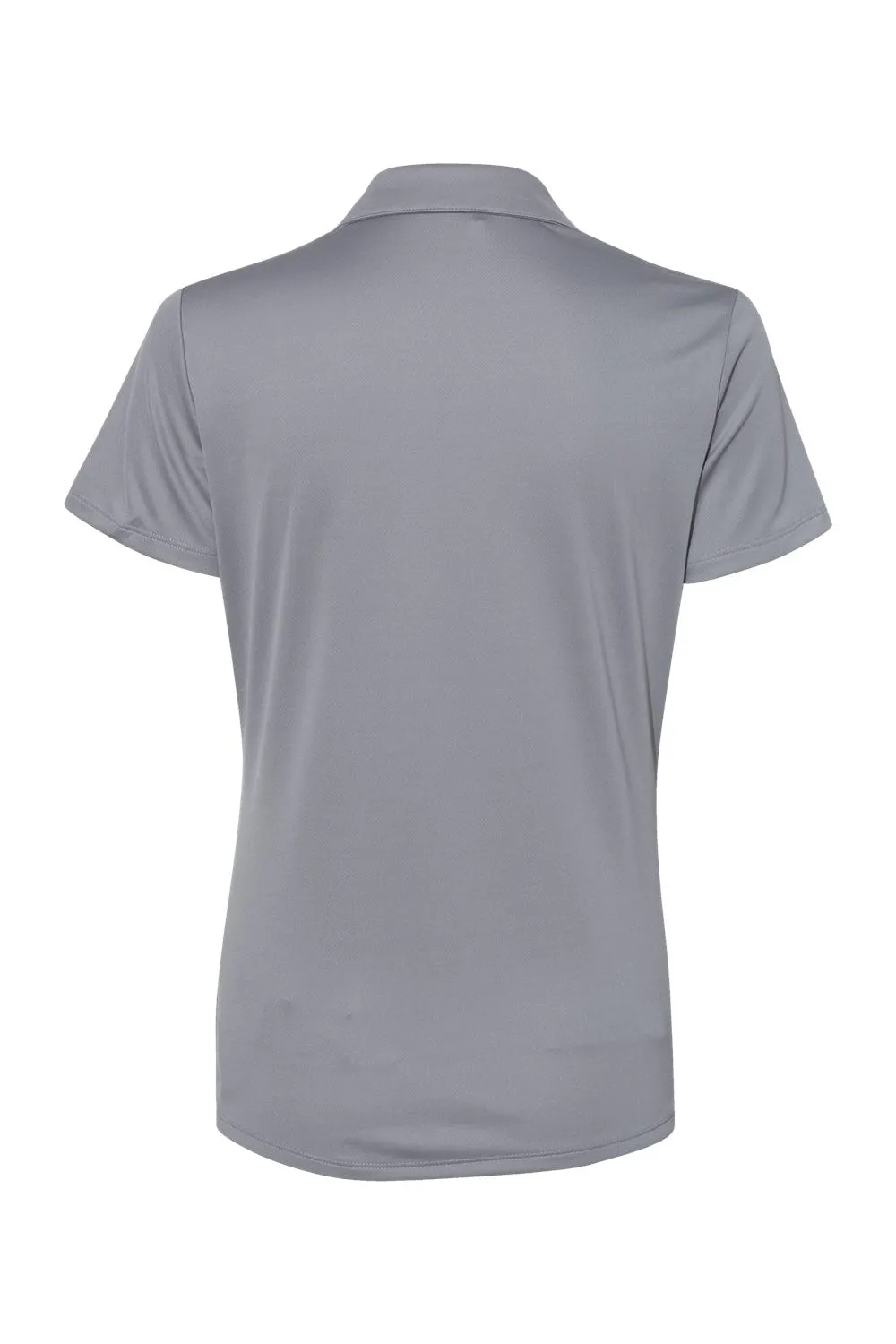 Adidas Womens Performance UPF 50  Short Sleeve Polo Shirt - Grey