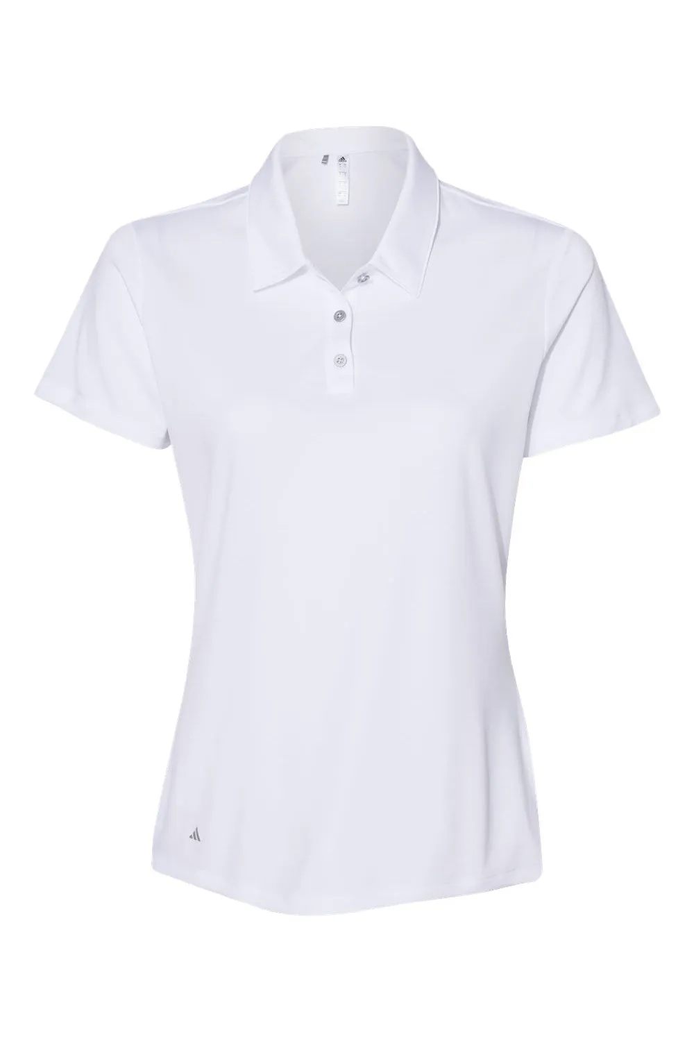 Adidas Womens Performance UPF 50  Short Sleeve Polo Shirt - White
