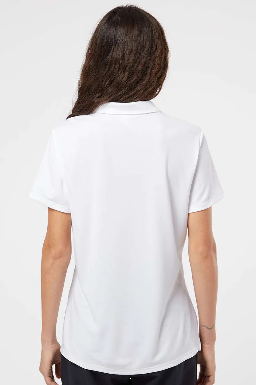 Adidas Womens Performance UPF 50  Short Sleeve Polo Shirt - White