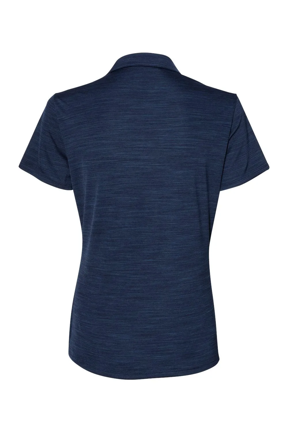 Adidas Womens UPF 50  Short Sleeve Polo Shirt - Collegiate Navy Blue Melange