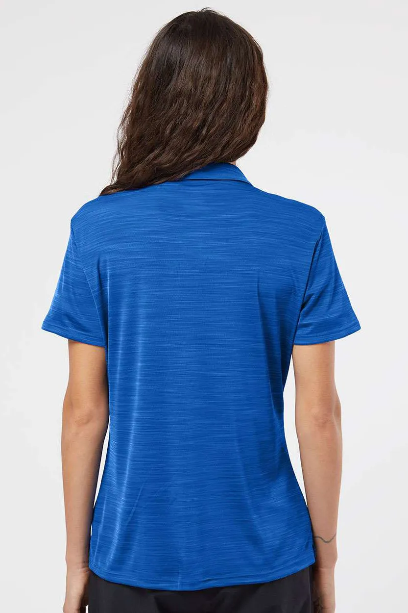 Adidas Womens UPF 50  Short Sleeve Polo Shirt - Collegiate Royal Blue Melange