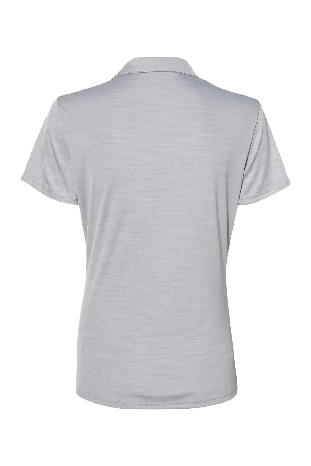 Adidas Womens UPF 50  Short Sleeve Polo Shirt - Mid Grey Melange
