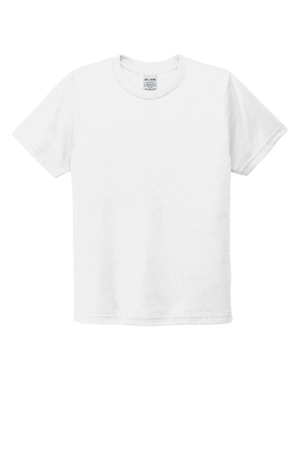 Allmade Youth Short Sleeve Crewneck T-Shirt - Bright White