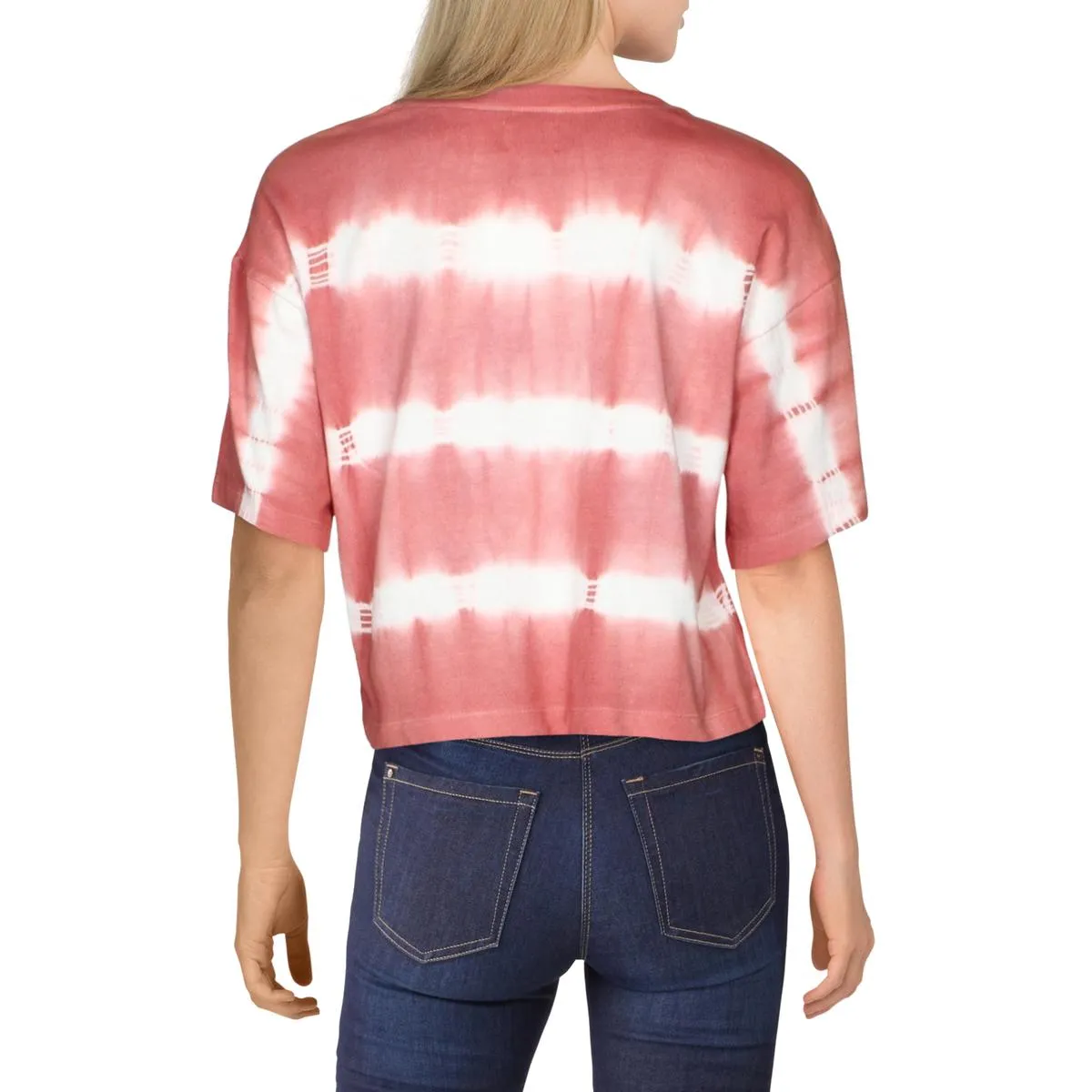 Andie Womens Crew Neck Tie-Dye T-Shirt