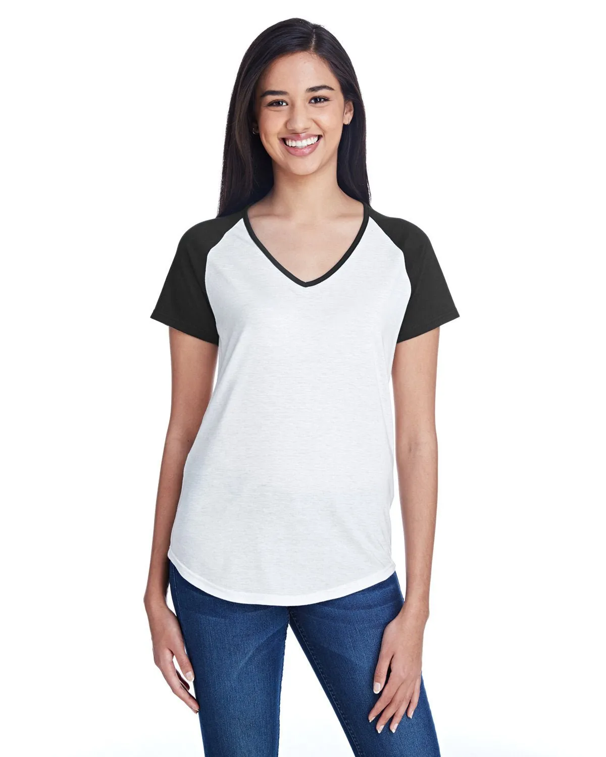Anvil 6770VL Ladies' Tri-Blend Raglan T-Shirt