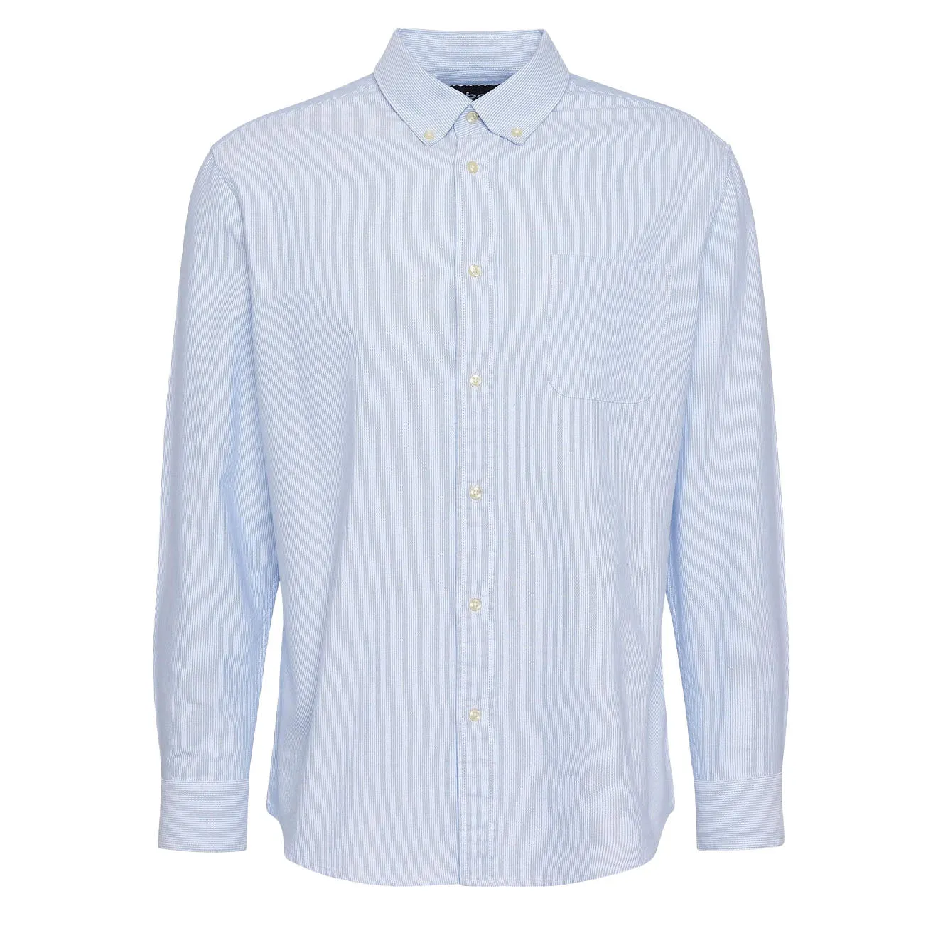 Barbour Striped Dunand Fit Oxford Shirt Sky Blue