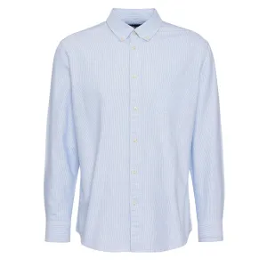 Barbour Striped Dunand Fit Oxford Shirt Sky Blue