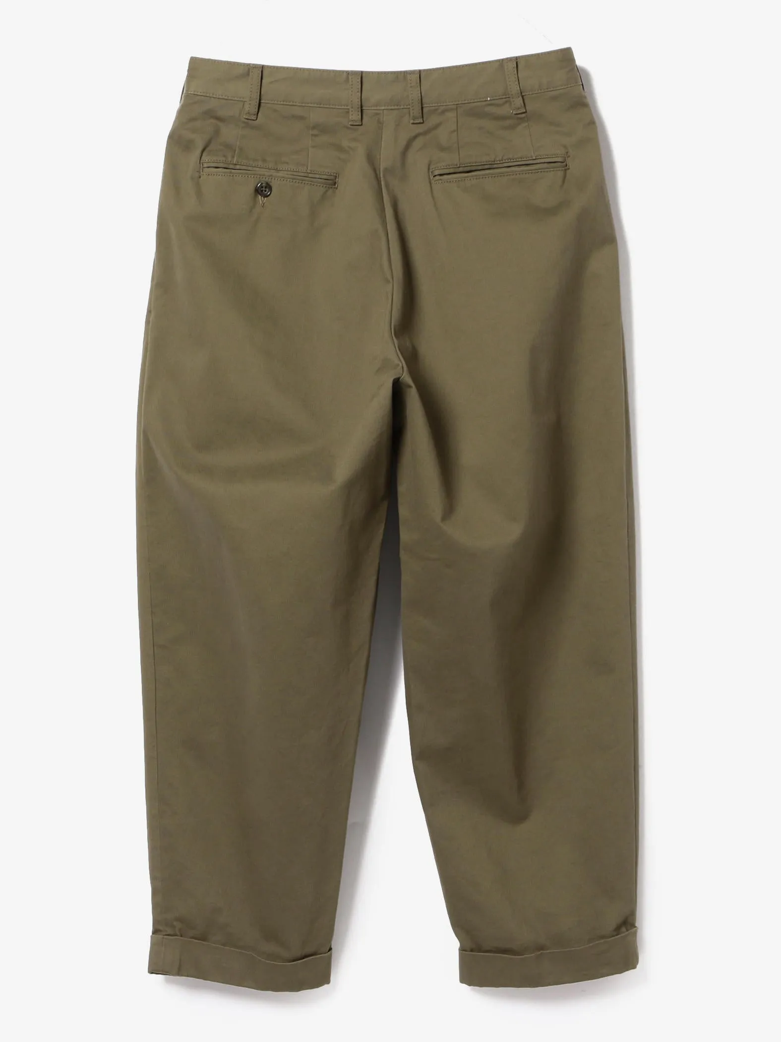 Beams Plus | 2 Pleats Twill | Olive