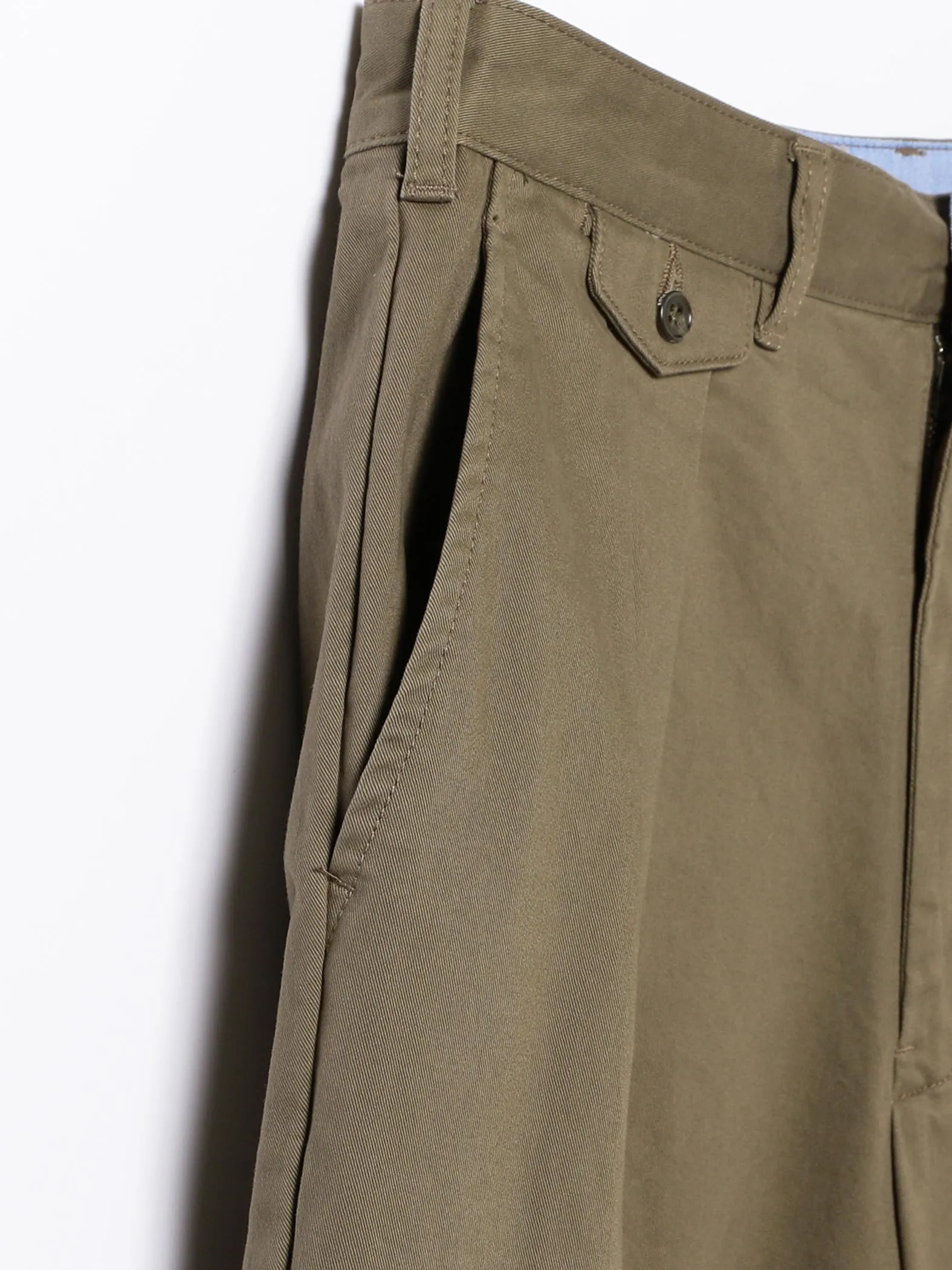 Beams Plus | 2 Pleats Twill | Olive