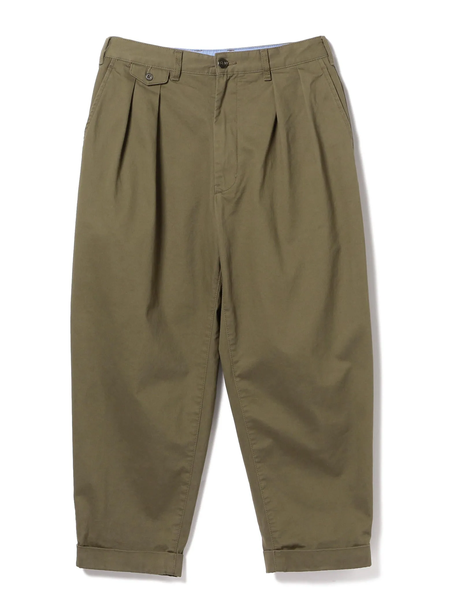 Beams Plus | 2 Pleats Twill | Olive