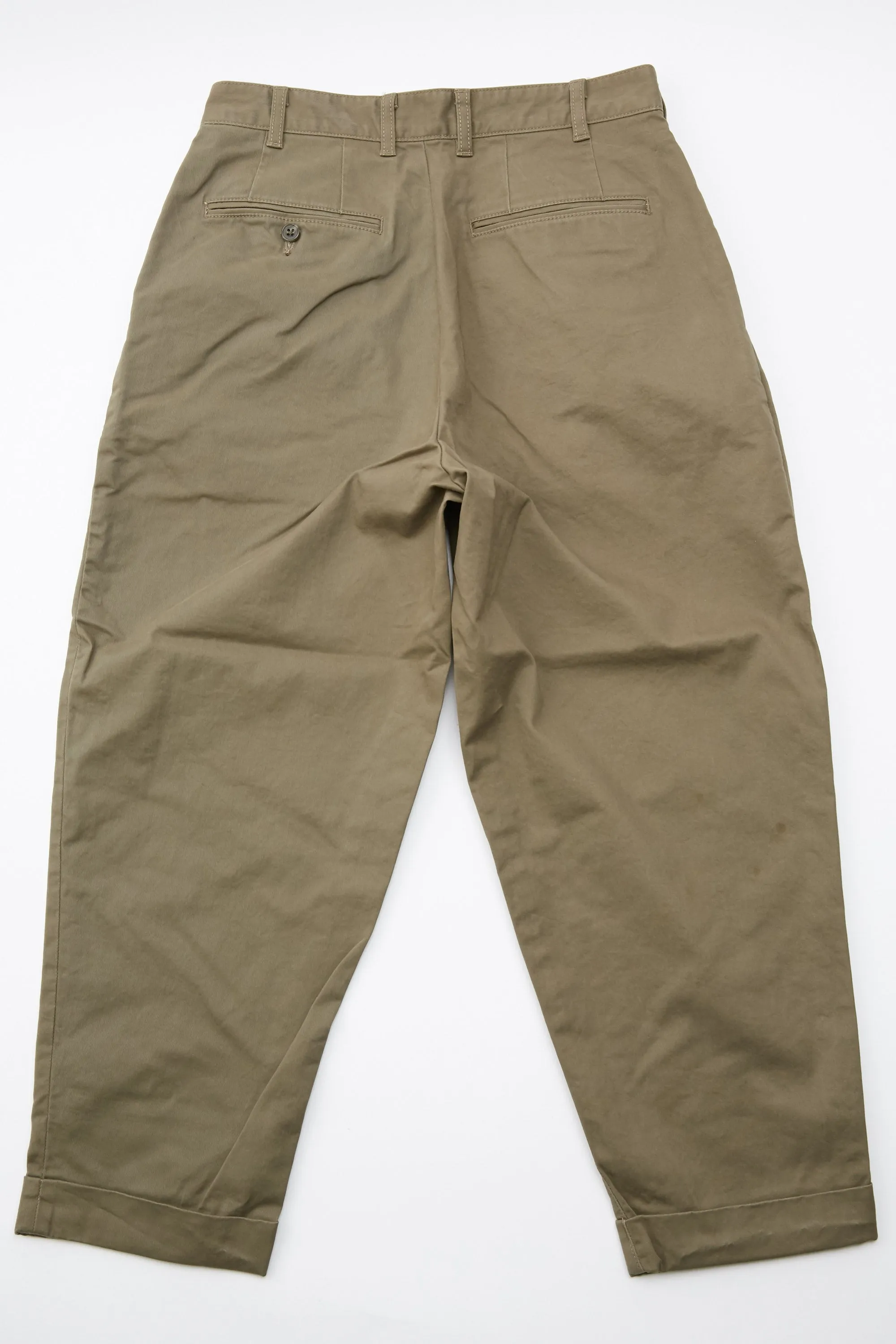 Beams Plus | 2 Pleats Twill | Olive