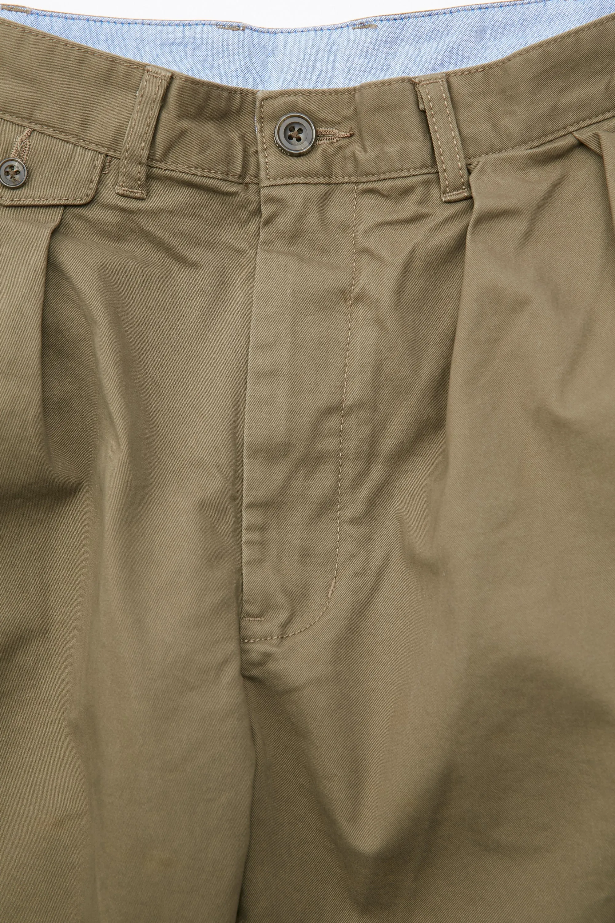 Beams Plus | 2 Pleats Twill | Olive
