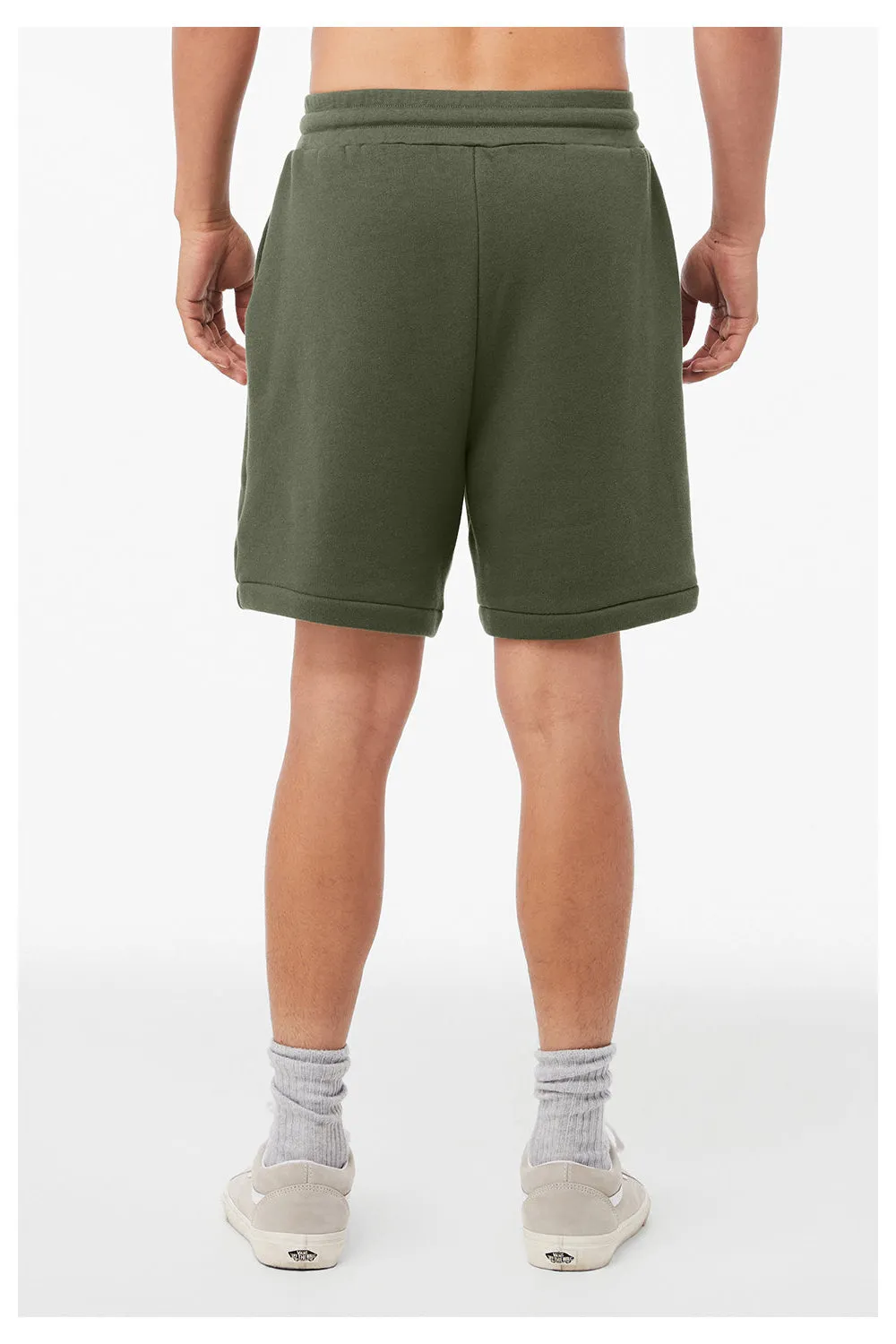 Bella   Canvas Mens Shorts w/ Pockets - Military Green