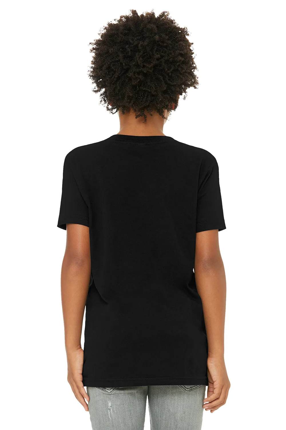 Bella   Canvas Youth Jersey Short Sleeve Crewneck T-Shirt - Black