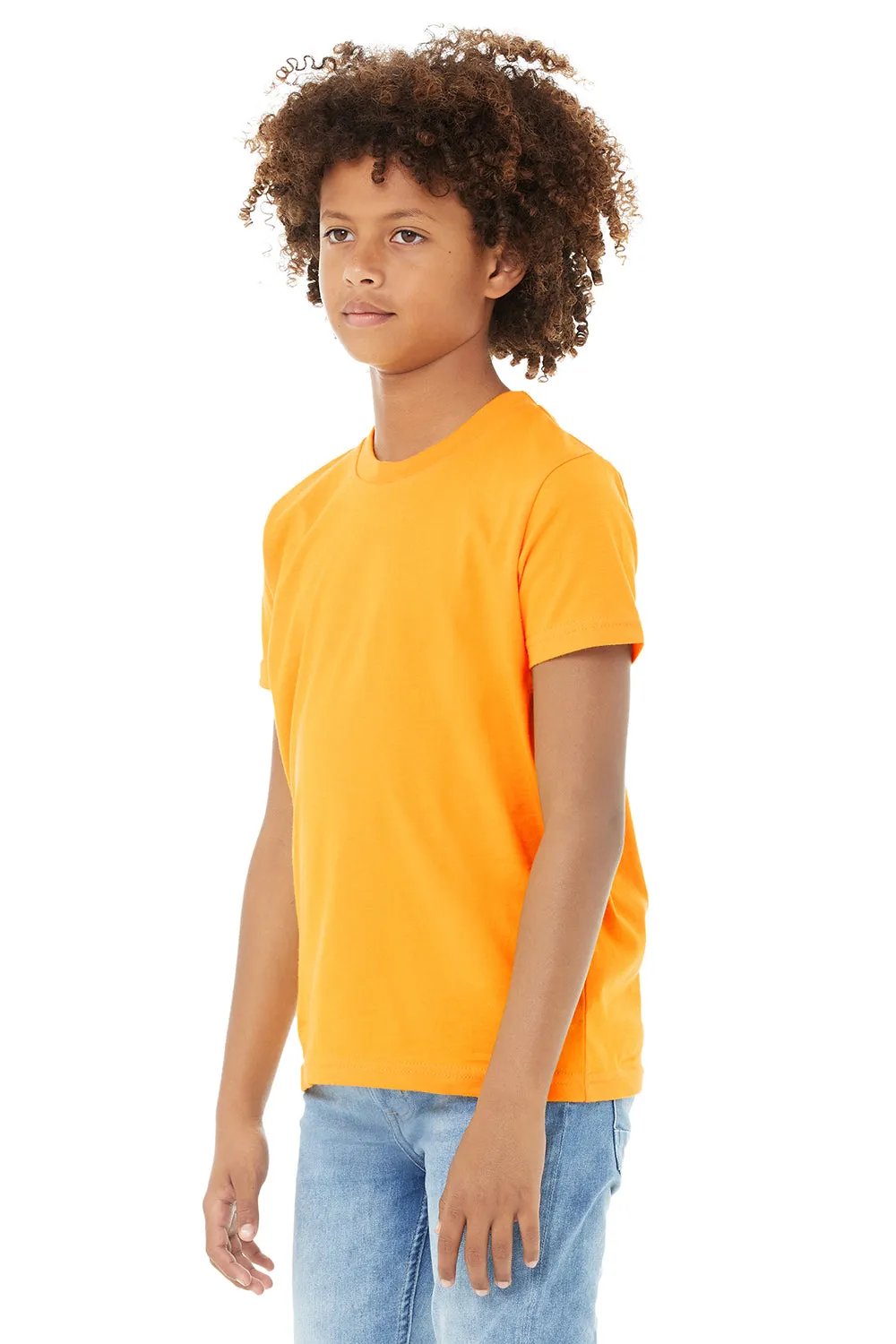 Bella   Canvas Youth Jersey Short Sleeve Crewneck T-Shirt - Gold