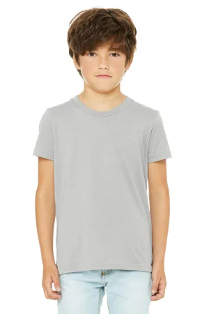 Bella   Canvas Youth Jersey Short Sleeve Crewneck T-Shirt - Heather Stone