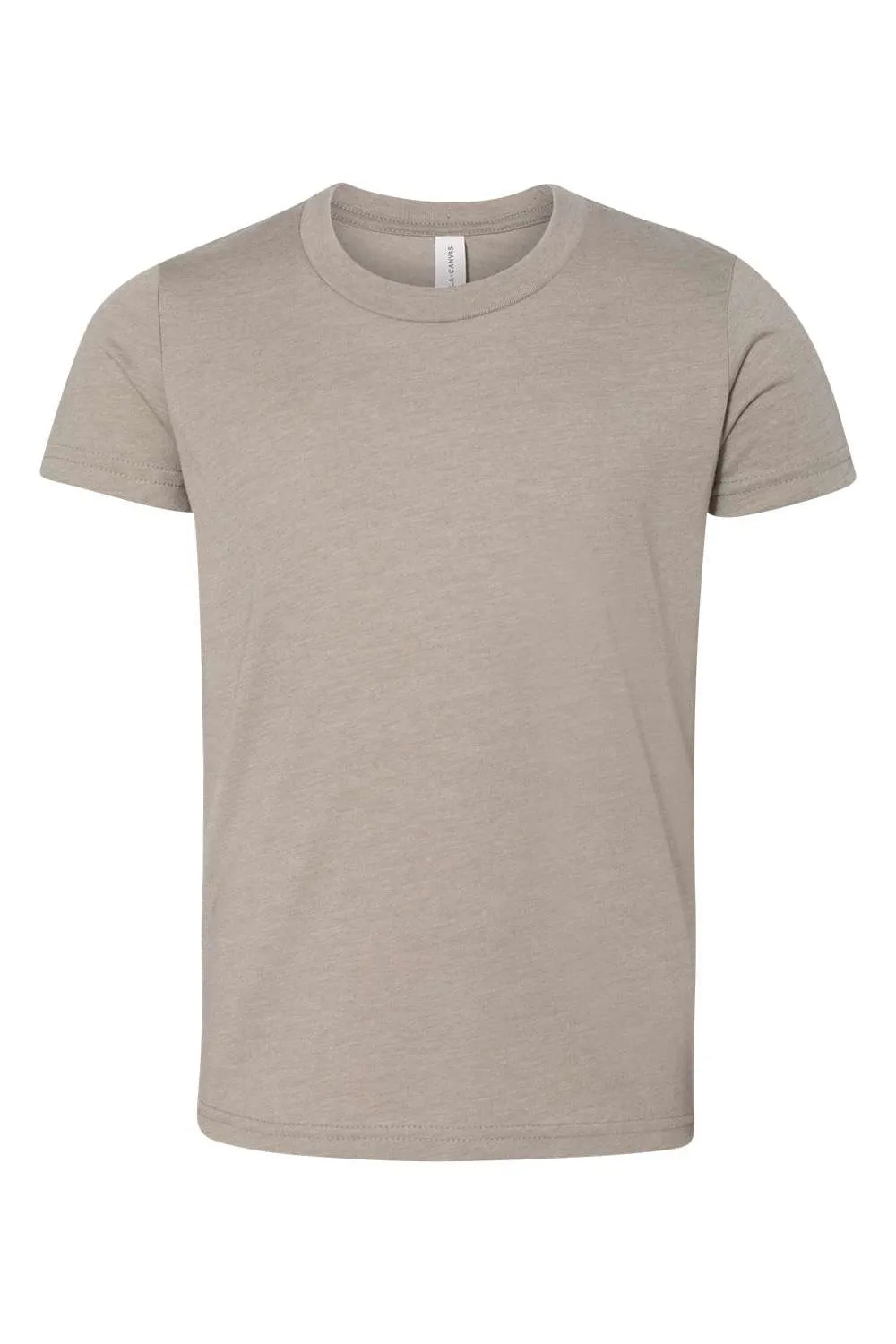 Bella   Canvas Youth Jersey Short Sleeve Crewneck T-Shirt - Heather Stone