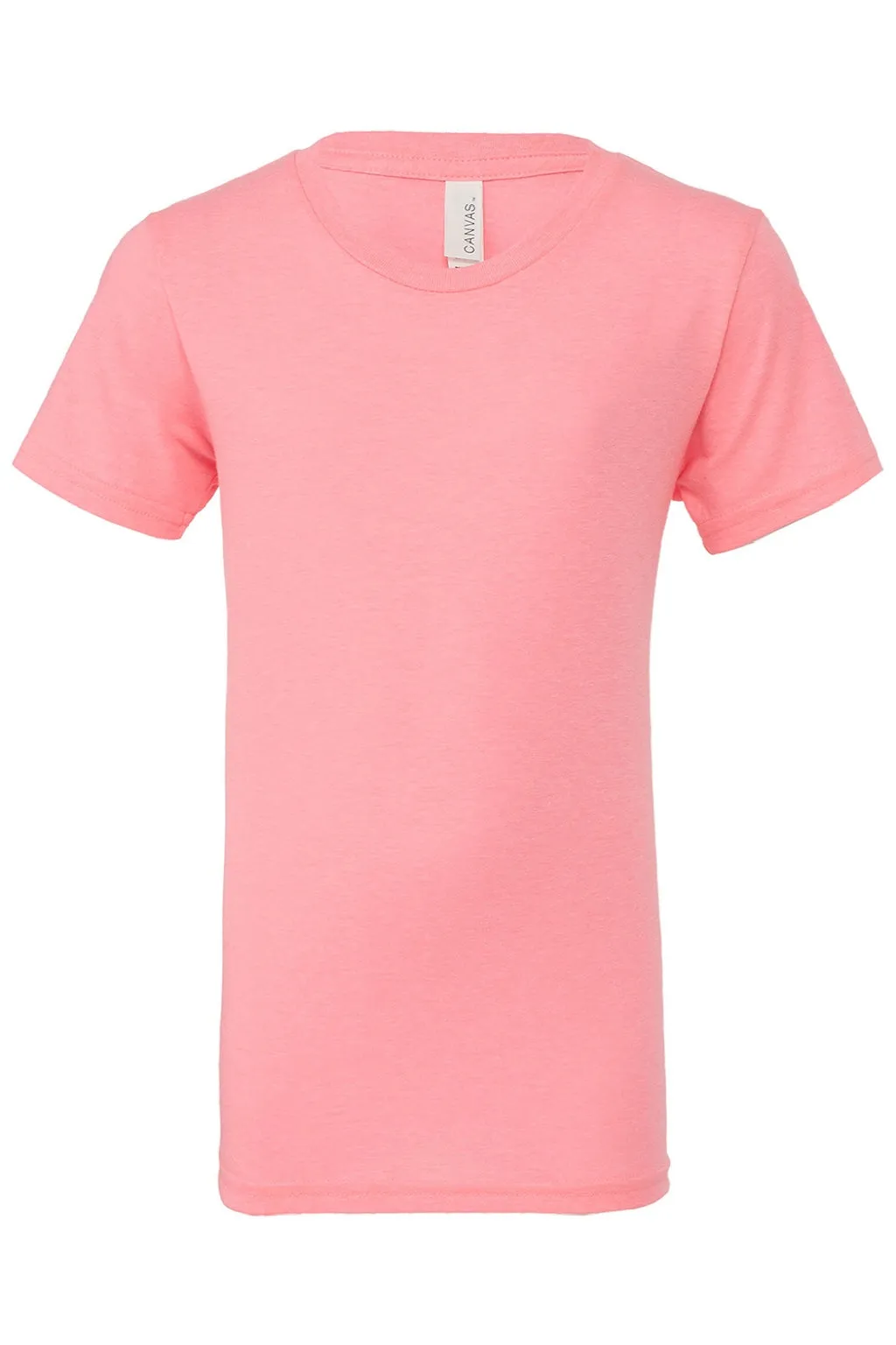 Bella   Canvas Youth Jersey Short Sleeve Crewneck T-Shirt - Neon Pink