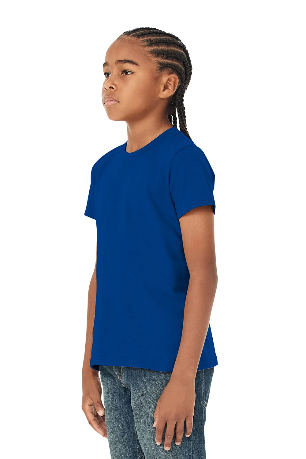 Bella   Canvas Youth Jersey Short Sleeve Crewneck T-Shirt - True Royal Blue