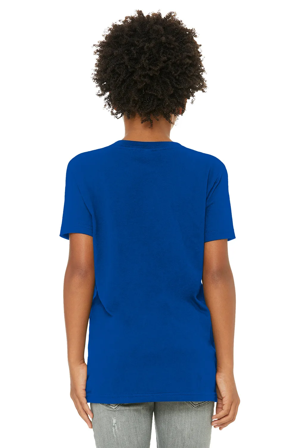 Bella   Canvas Youth Jersey Short Sleeve Crewneck T-Shirt - True Royal Blue