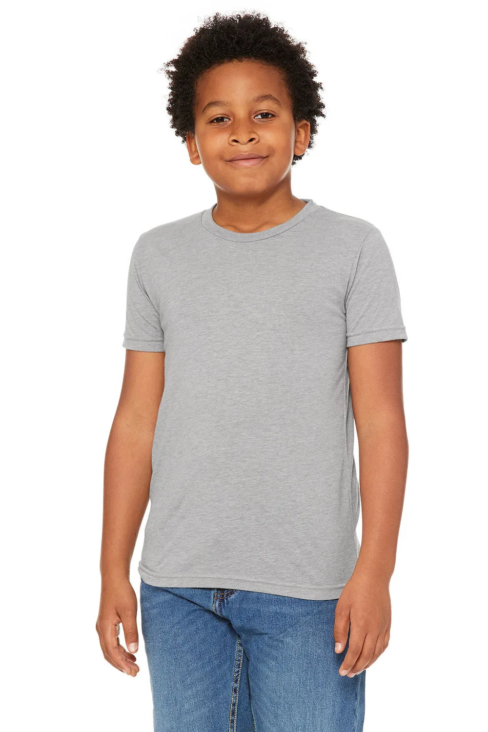 Bella   Canvas Youth Short Sleeve Crewneck T-Shirt - Athletic Grey