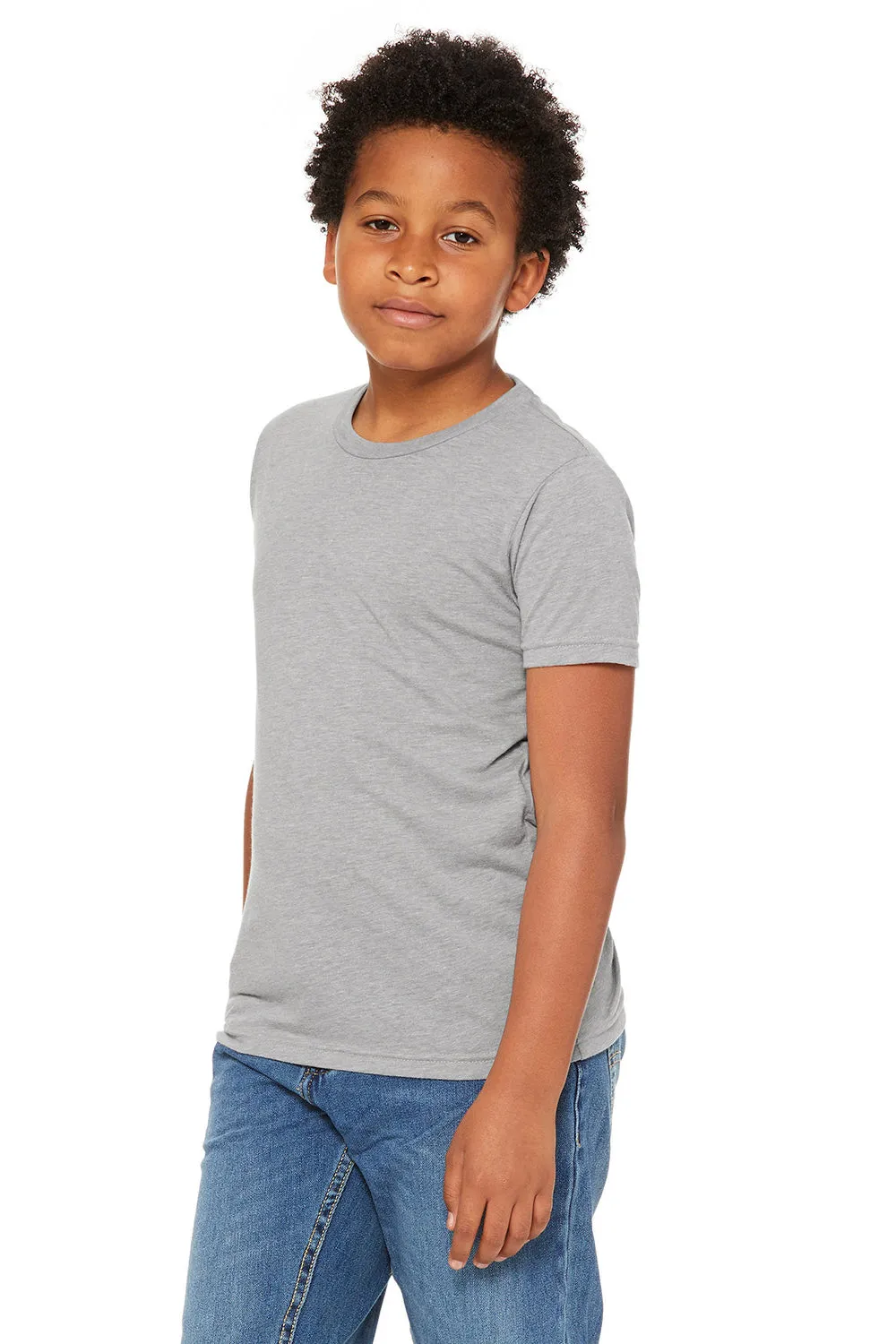 Bella   Canvas Youth Short Sleeve Crewneck T-Shirt - Athletic Grey