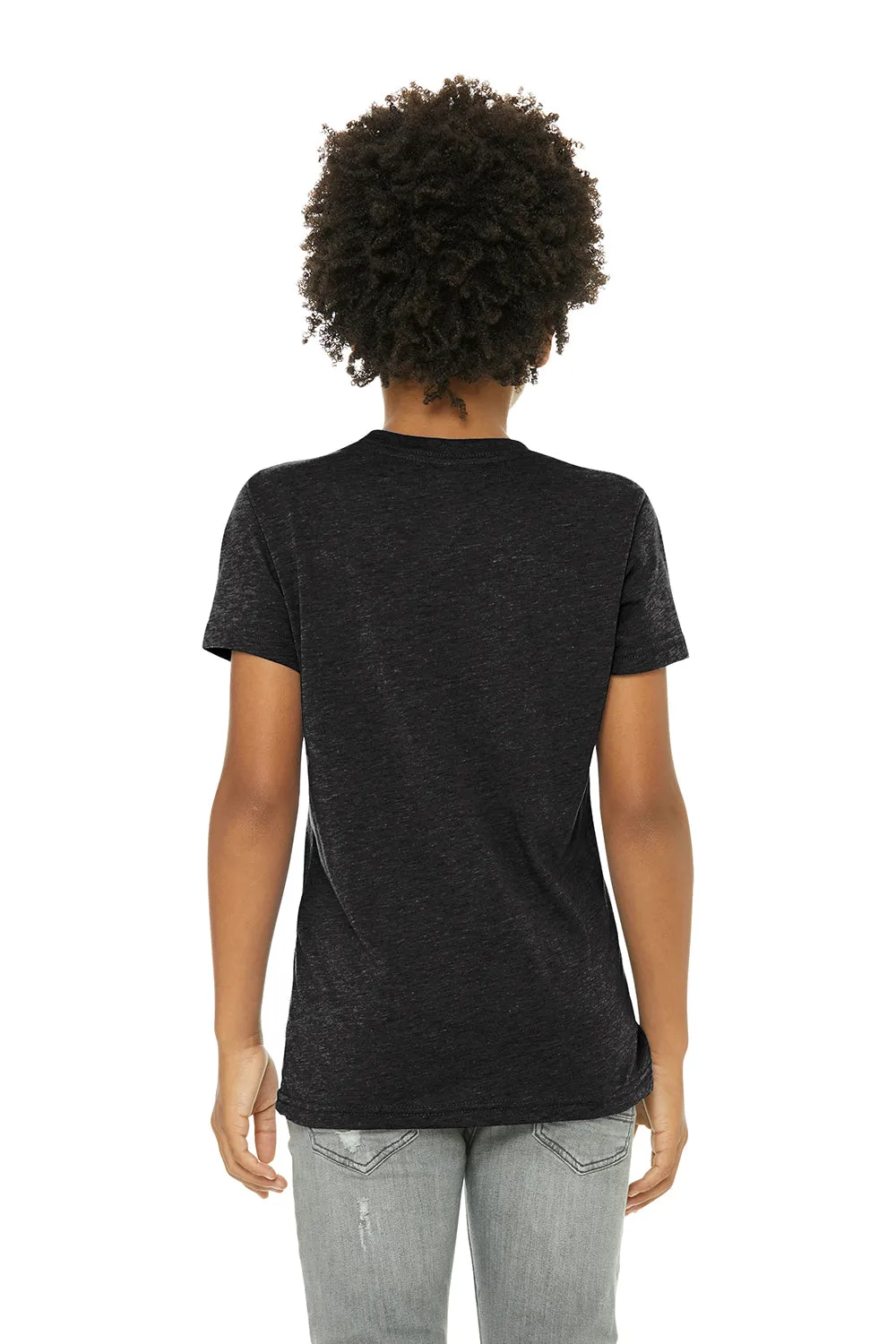 Bella   Canvas Youth Short Sleeve Crewneck T-Shirt - Charcoal Black