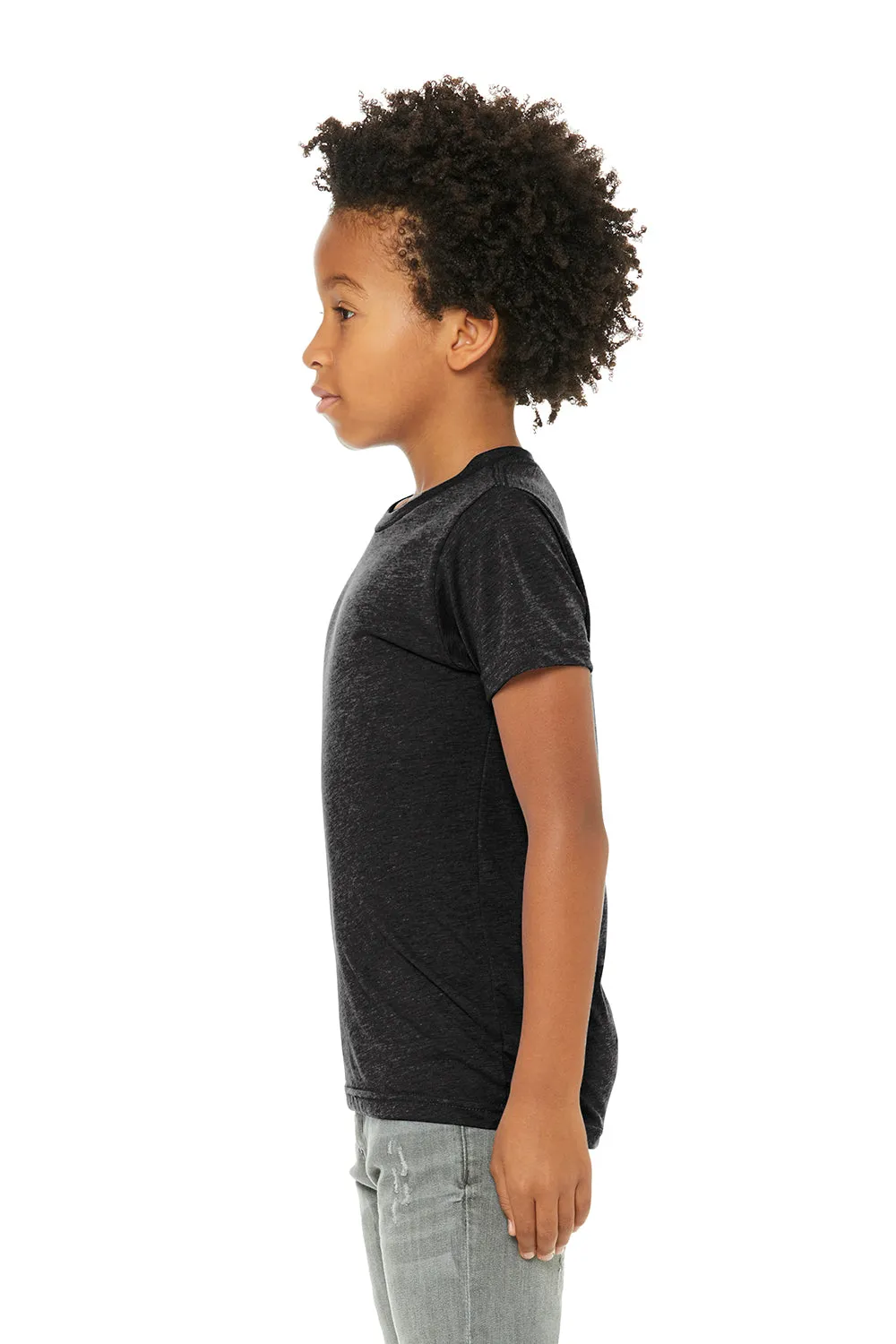 Bella   Canvas Youth Short Sleeve Crewneck T-Shirt - Charcoal Black