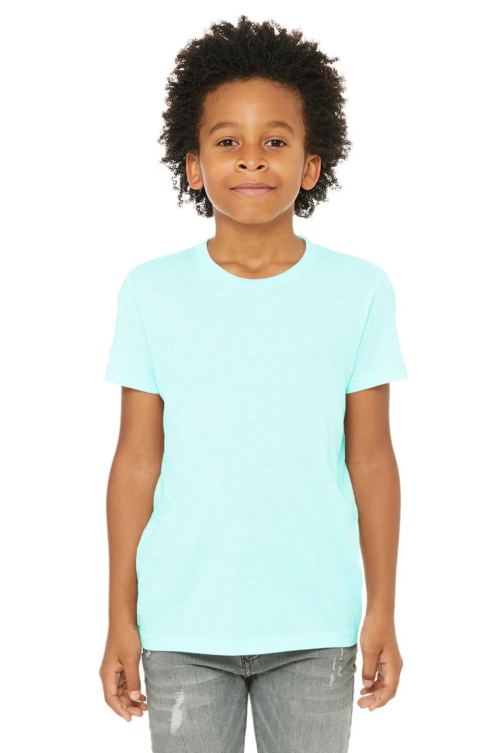 Bella   Canvas Youth Short Sleeve Crewneck T-Shirt - Ice Blue