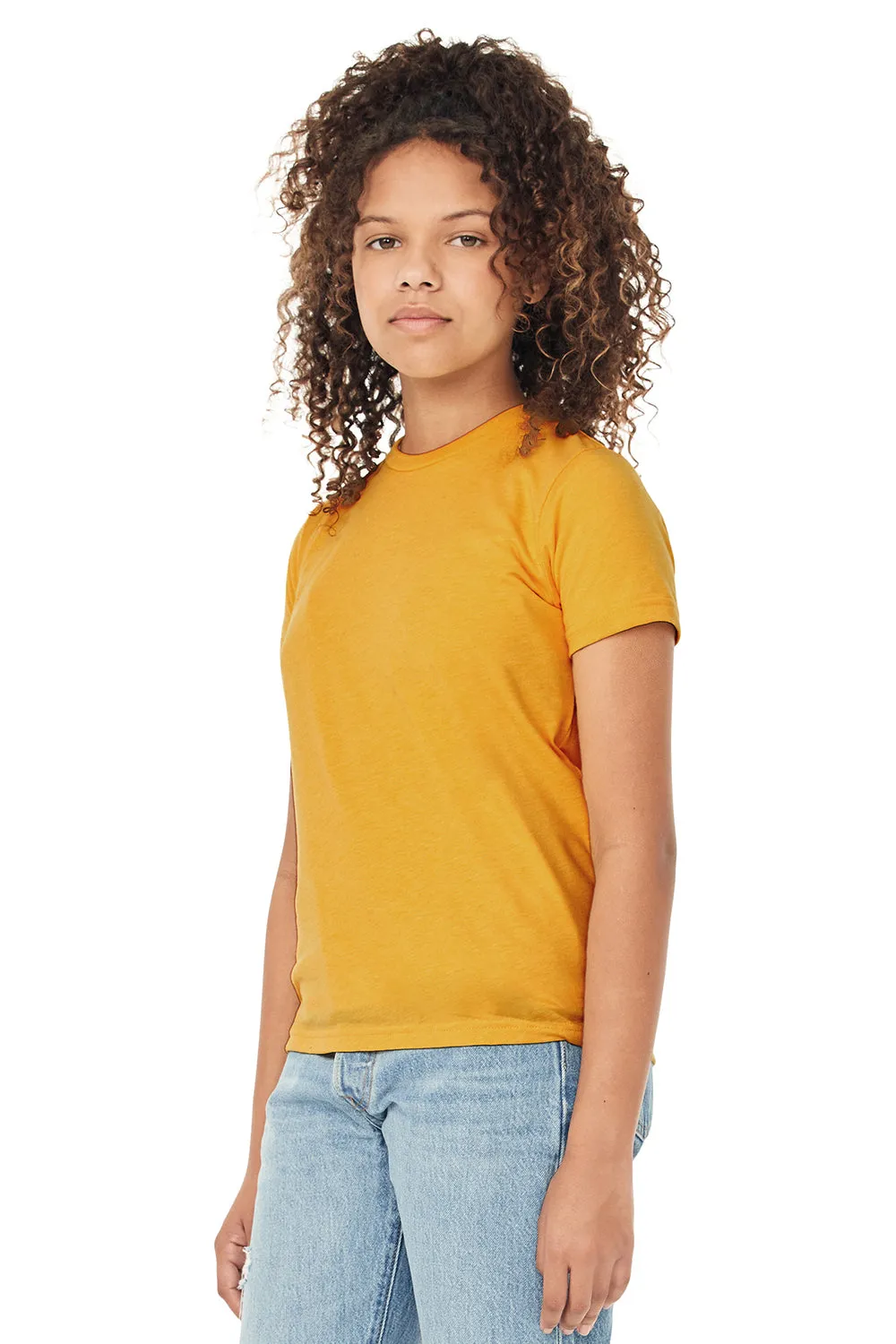 Bella   Canvas Youth Short Sleeve Crewneck T-Shirt - Mustard Yellow