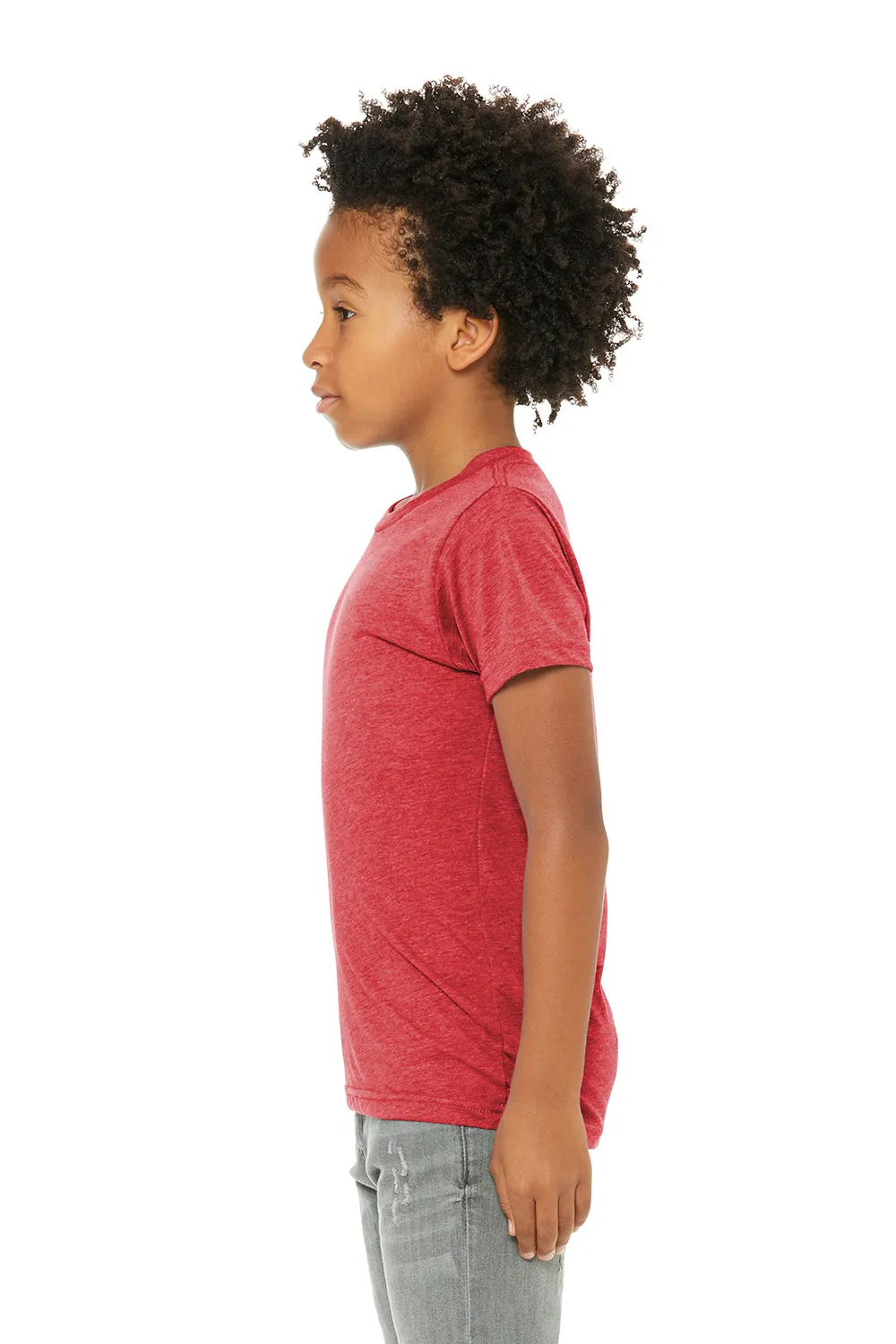 Bella   Canvas Youth Short Sleeve Crewneck T-Shirt - Red