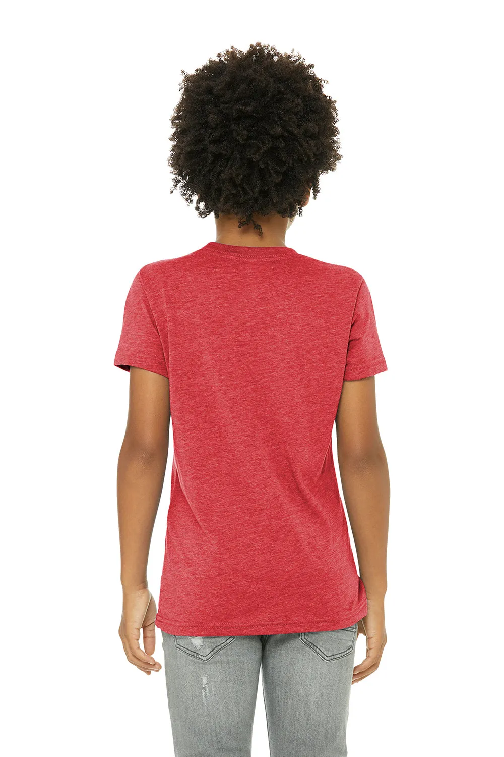 Bella   Canvas Youth Short Sleeve Crewneck T-Shirt - Red