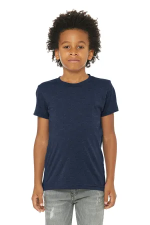 Bella   Canvas Youth Short Sleeve Crewneck T-Shirt - Solid Navy Blue