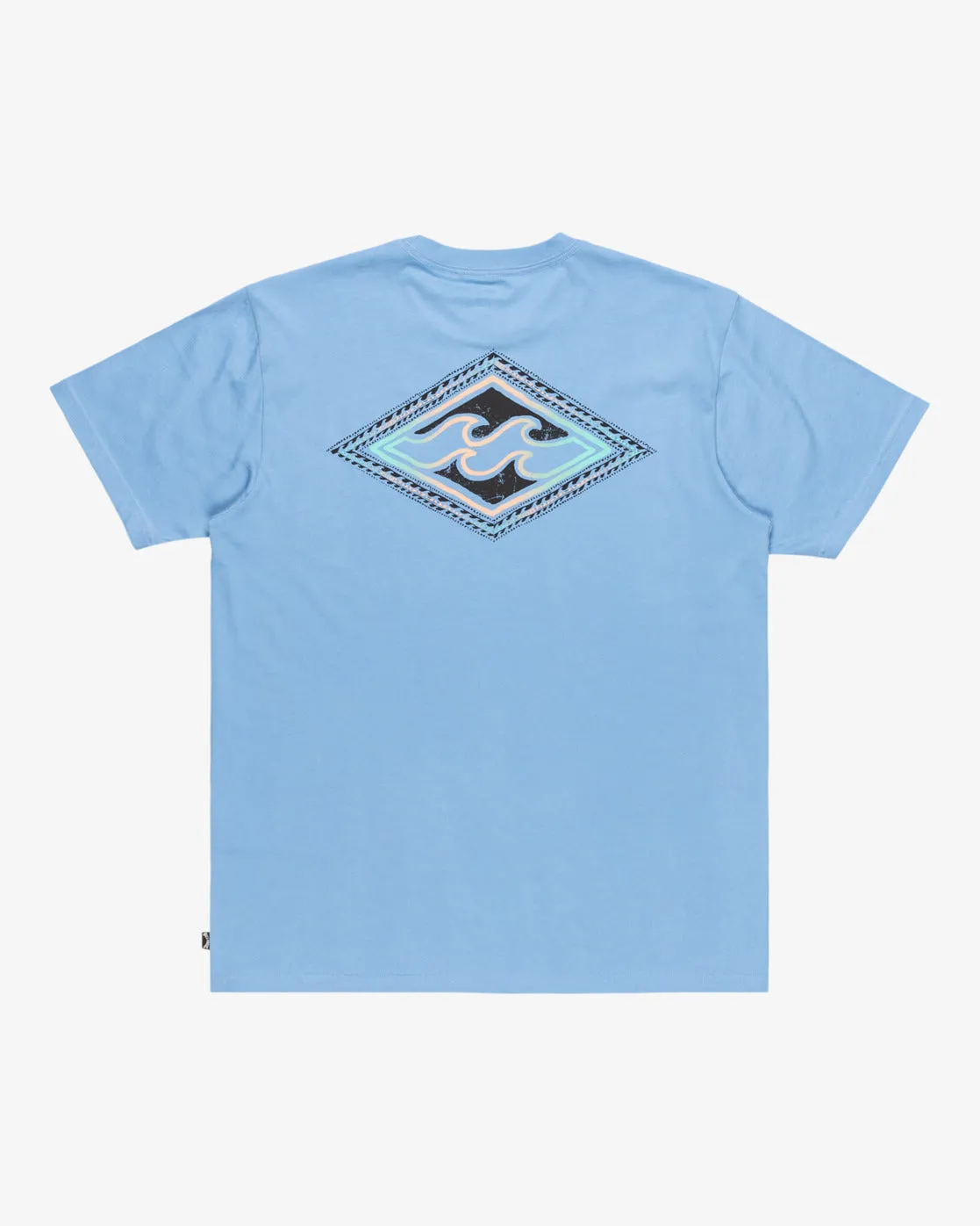 Billabong Mens Crayon Wave T-Shirt - Sky Blue