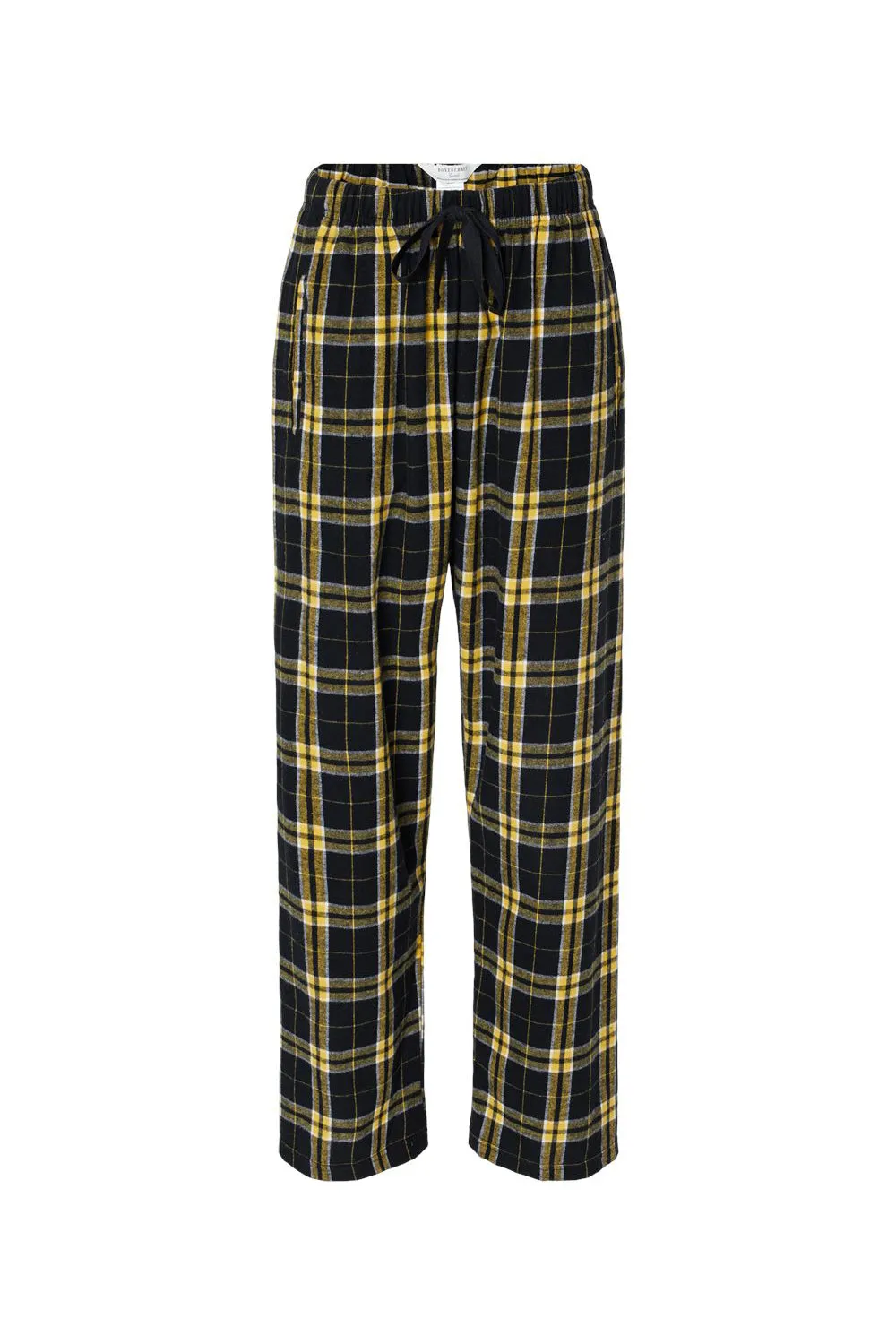 Boxercraft Womens Haley Flannel Pants w/ Pockets - Black/Gold