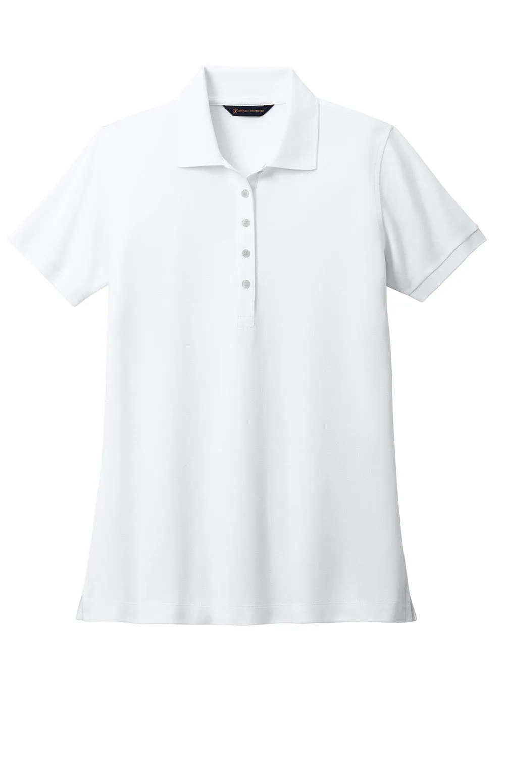 Brooks Brothers Womens Short Sleeve Polo Shirt - White
