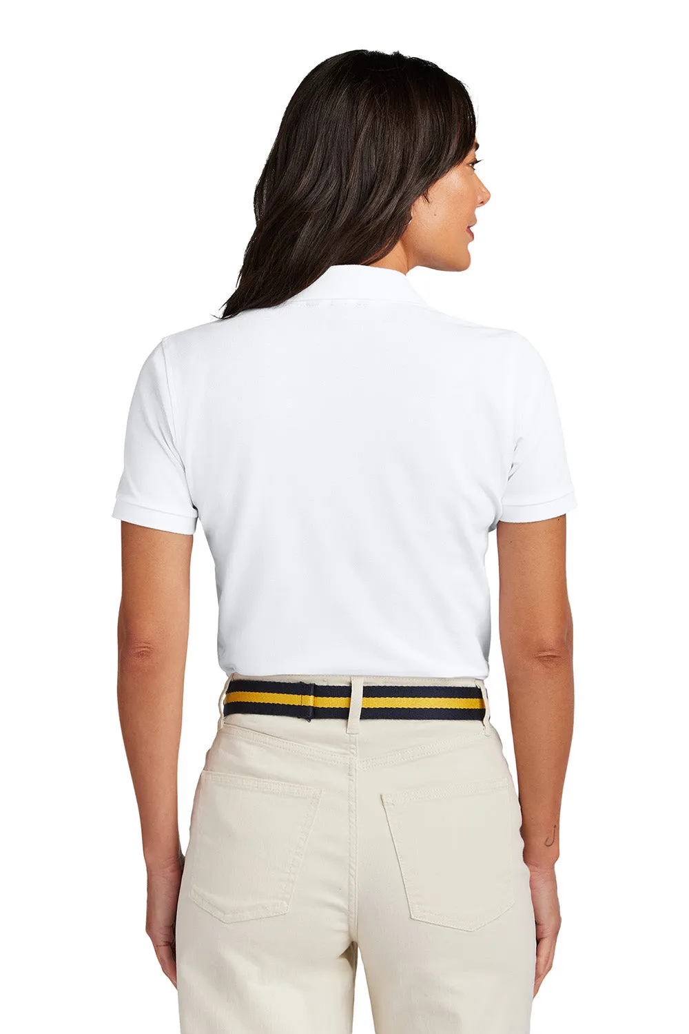 Brooks Brothers Womens Short Sleeve Polo Shirt - White