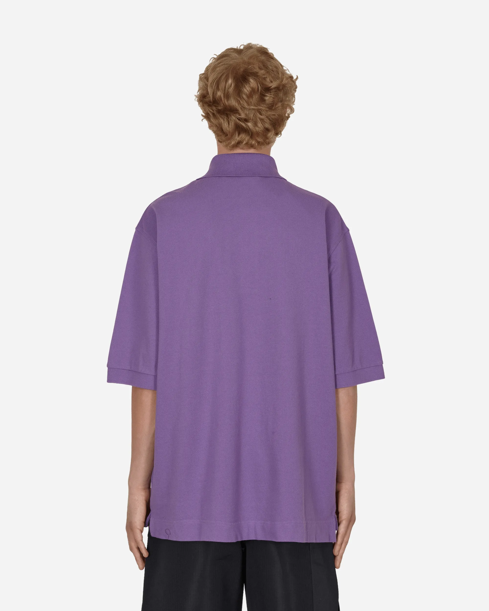 Bubble Logo Polo T-Shirt Purple