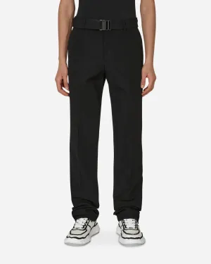 Buckle Dry Wool Slim Pants Black