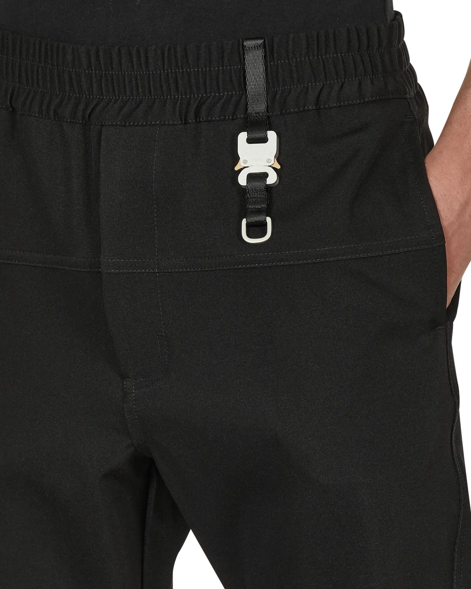 Buckle Track Pants Black