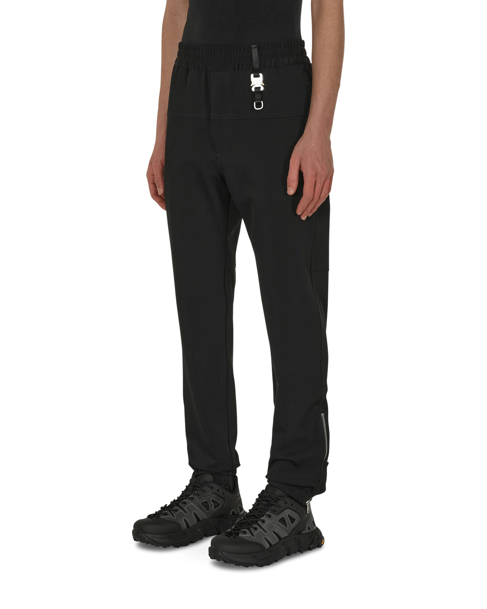 Buckle Track Pants Black