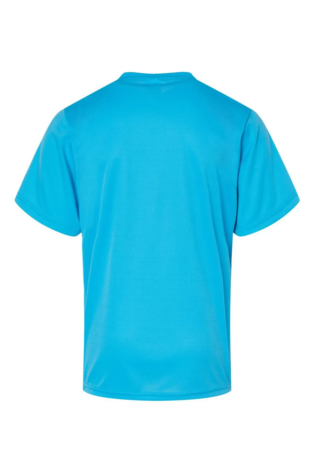 C2 Sport Youth Performance Moisture Wicking Short Sleeve Crewneck T-Shirt - Electric Blue