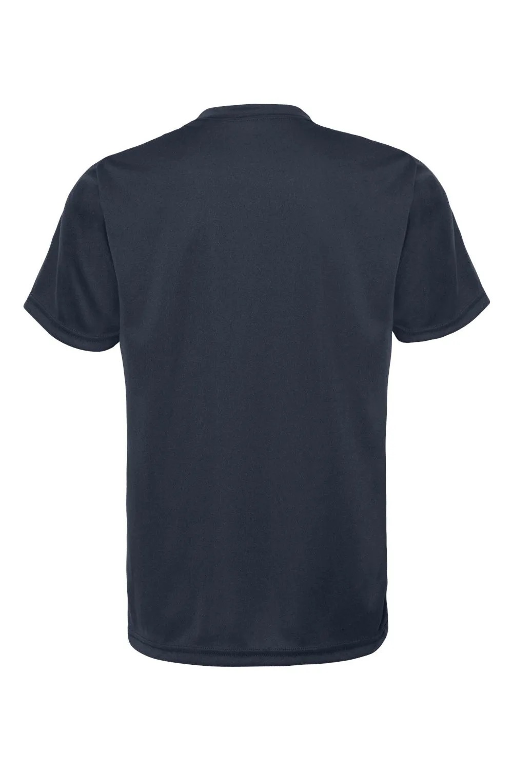 C2 Sport Youth Performance Moisture Wicking Short Sleeve Crewneck T-Shirt - Navy Blue