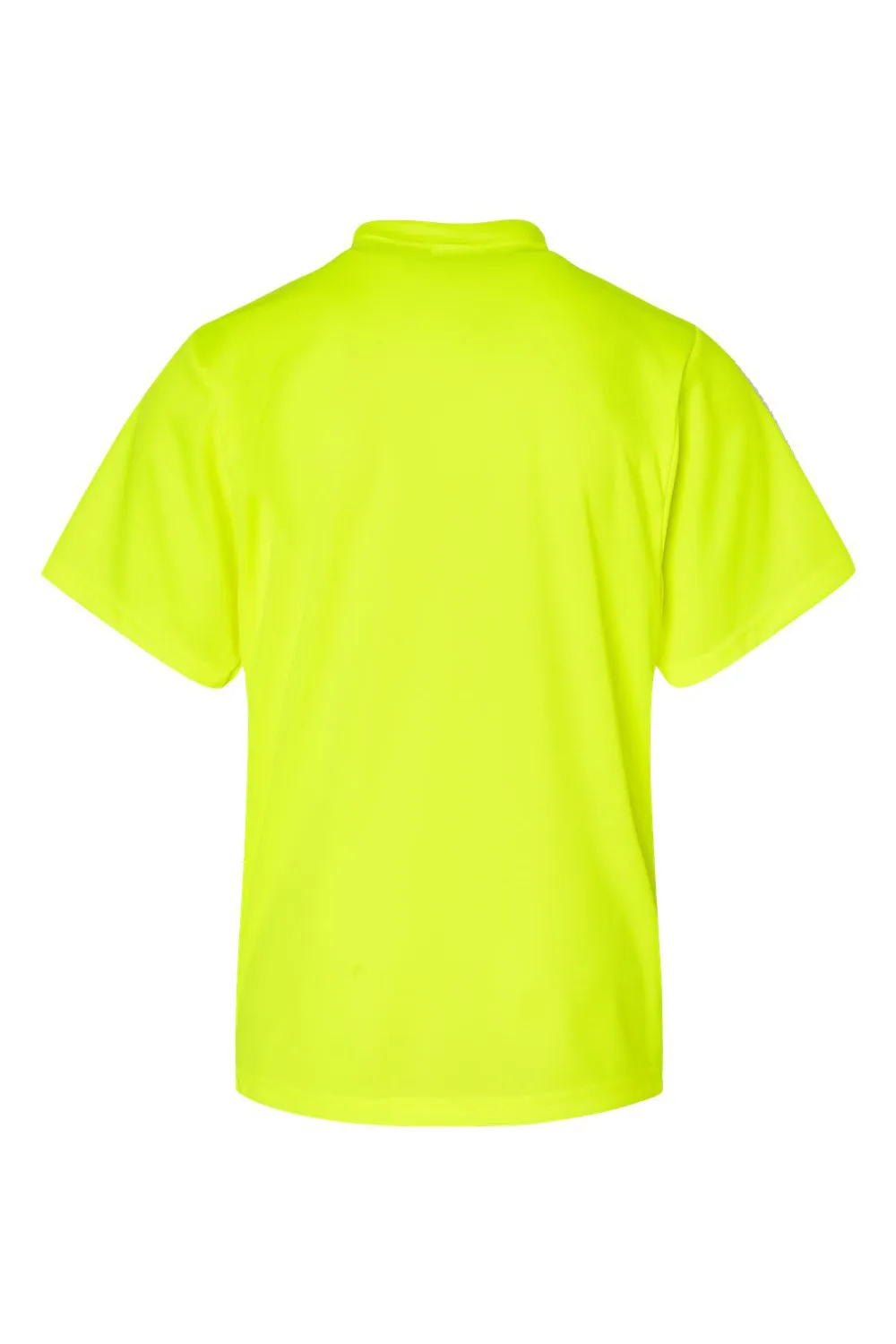 C2 Sport Youth Performance Moisture Wicking Short Sleeve Crewneck T-Shirt - Safety Yellow
