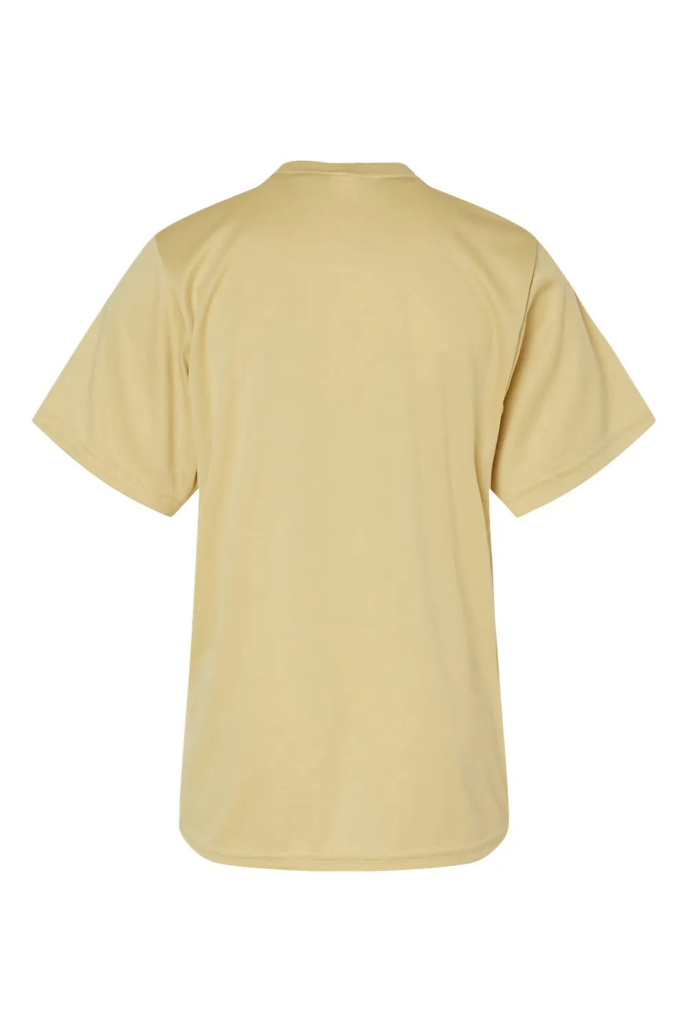 C2 Sport Youth Performance Moisture Wicking Short Sleeve Crewneck T-Shirt - Vegas Gold