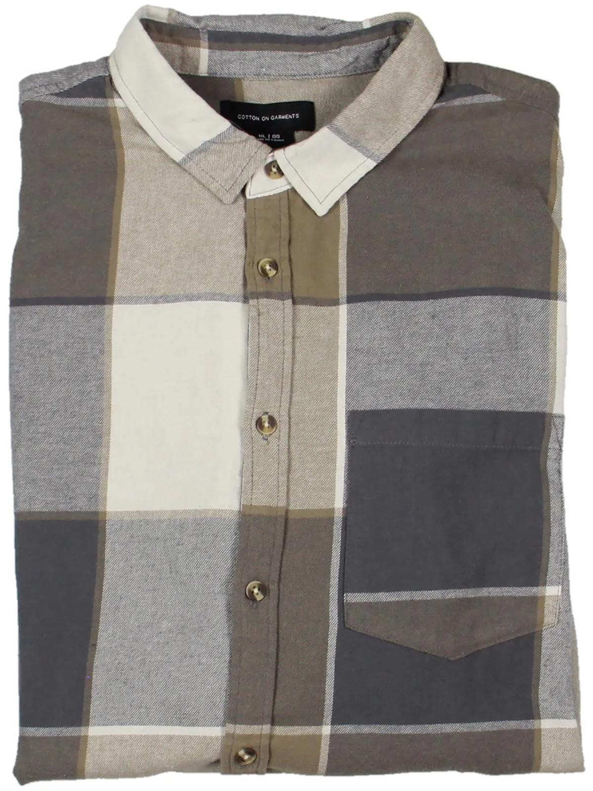 Camden Mens Plaid Collared Button-Down Shirt