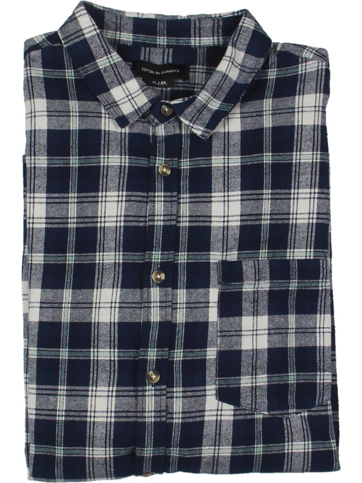 Camden Mens Plaid Collared Button-Down Shirt