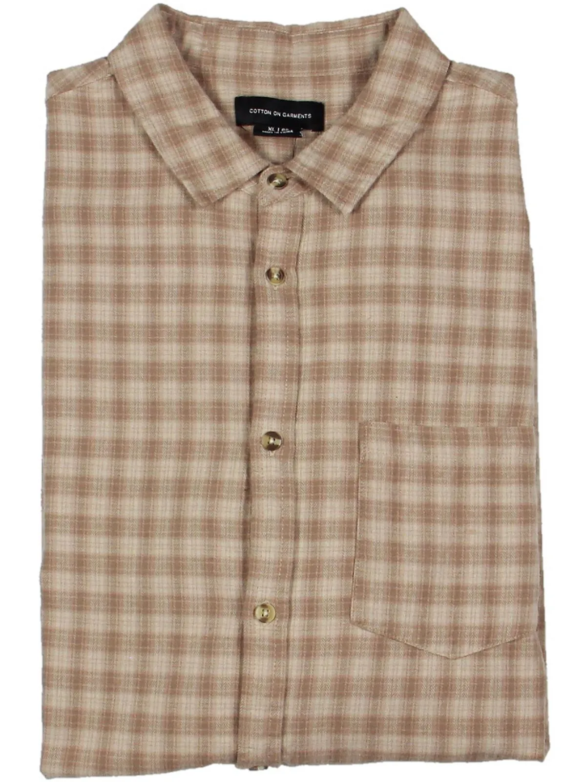 Camden Mens Plaid Collared Button-Down Shirt